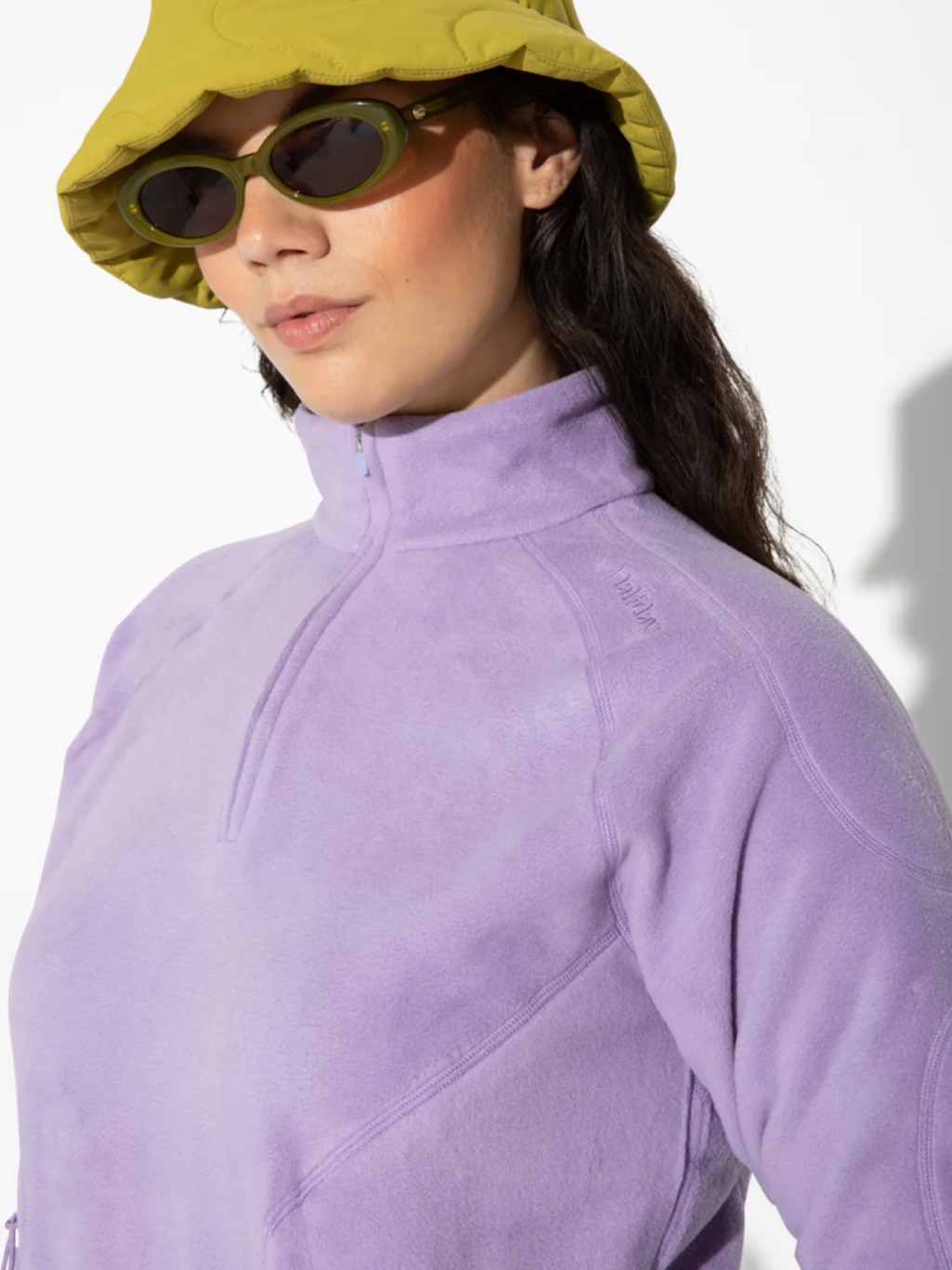 Halfdays Bonnie Polartec Fleece Midlayer Disco Purple